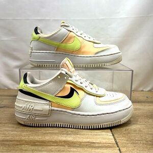 Nike Air Force 1 Shadow Retro QS CI0919-107 Summit White Volt‎ Womens Size 7